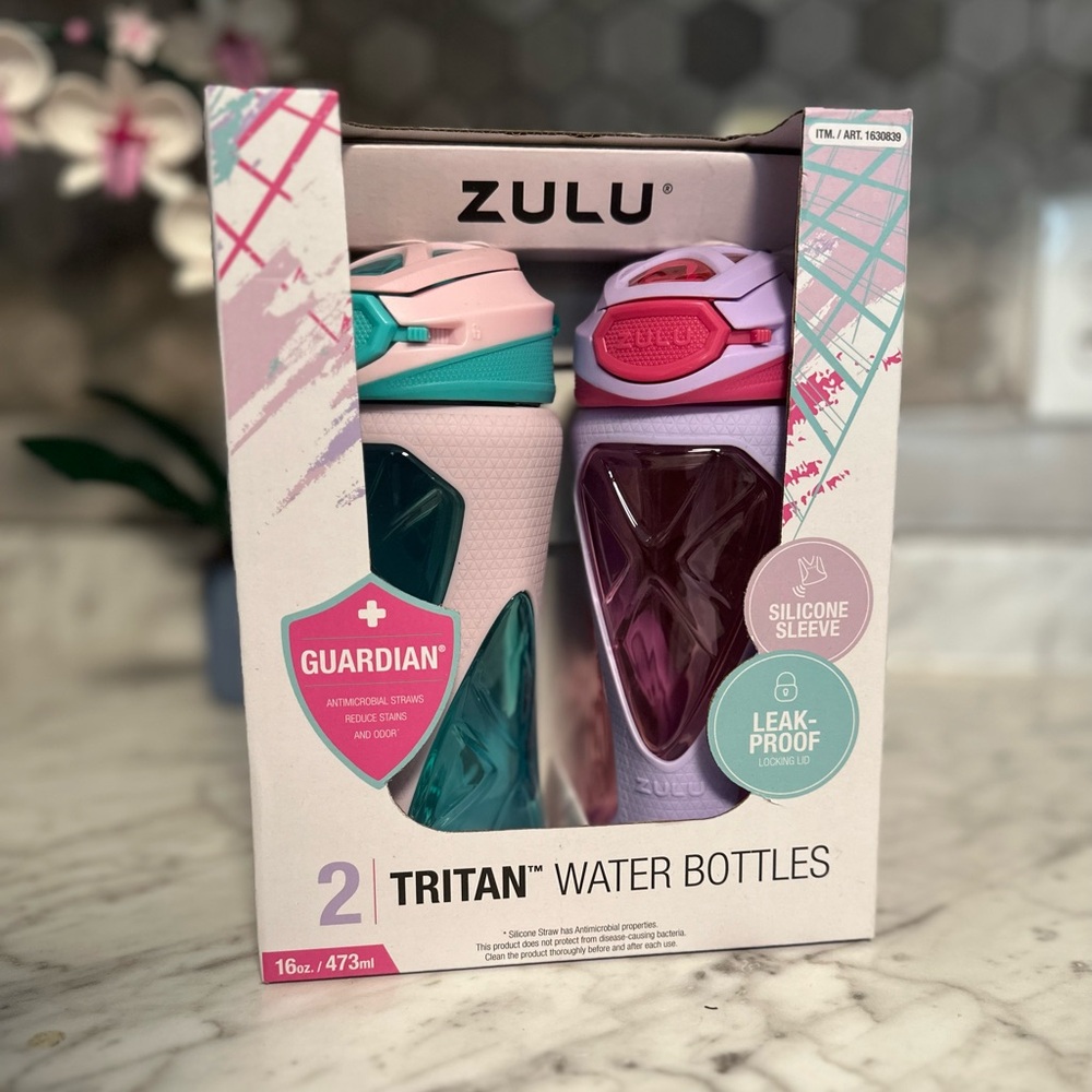 Kids Zulu Water Bottles set of 2